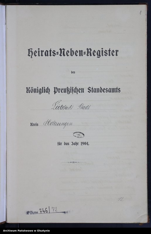 image.from.unit.number "Heirats-Neben-Register Nr 1 - 20"