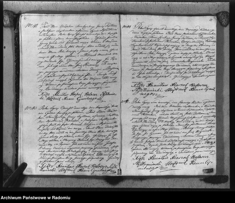 image.from.unit.number "Akta urzędnika stanu cywilnego gminy Szydłowiec z roku 1812"