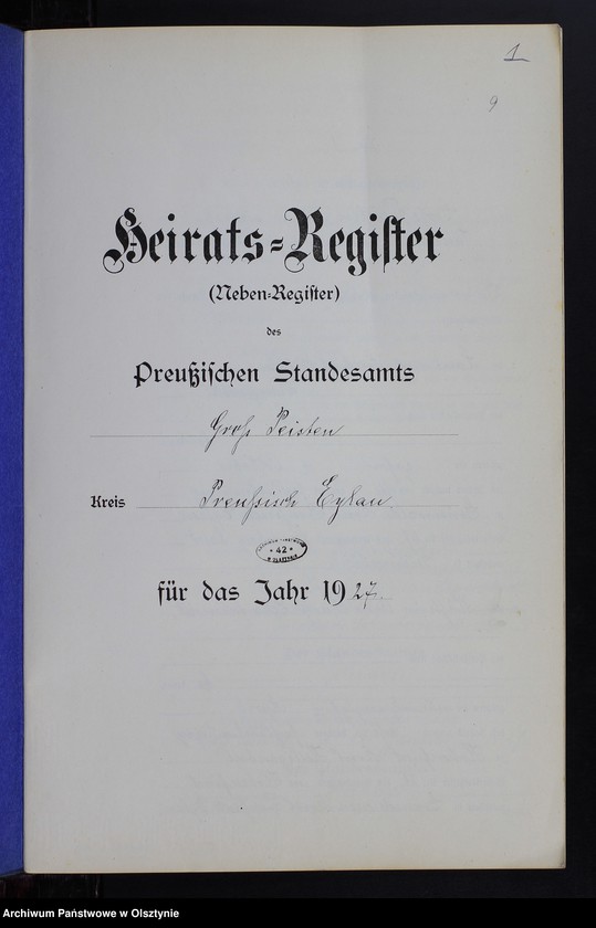 image.from.unit.number "Heiraths-Neben-Register Nr 1 - 13 [ Księga małżeństw - wtóropis ]"