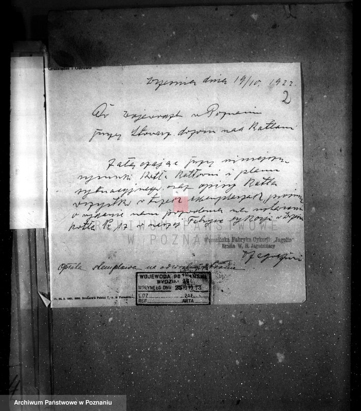 Obraz 6 z jednostki "Poznańska Termochemiczna Przetwórnia padliny Poznań-Główna nr woj. 167 pierwszy własność Bracia Drabińscy tartak w Janówcu pow. żniński"