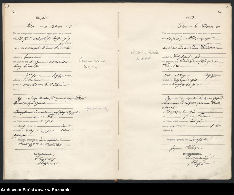 Obraz 9 z jednostki "Księga miejscowa zgonów"