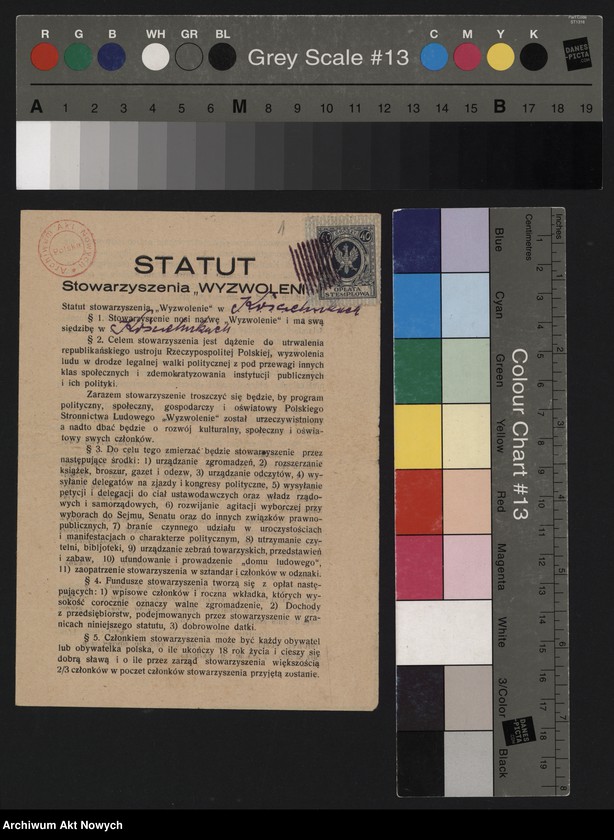 image.from.unit.number "Stowarzyszenie "Wyzwolenie" w Kościelnikach. Statut"