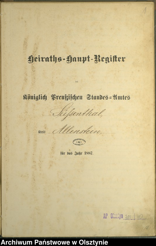image.from.unit.number "Heiraths-Haupt-Register Nr 1 - 13"