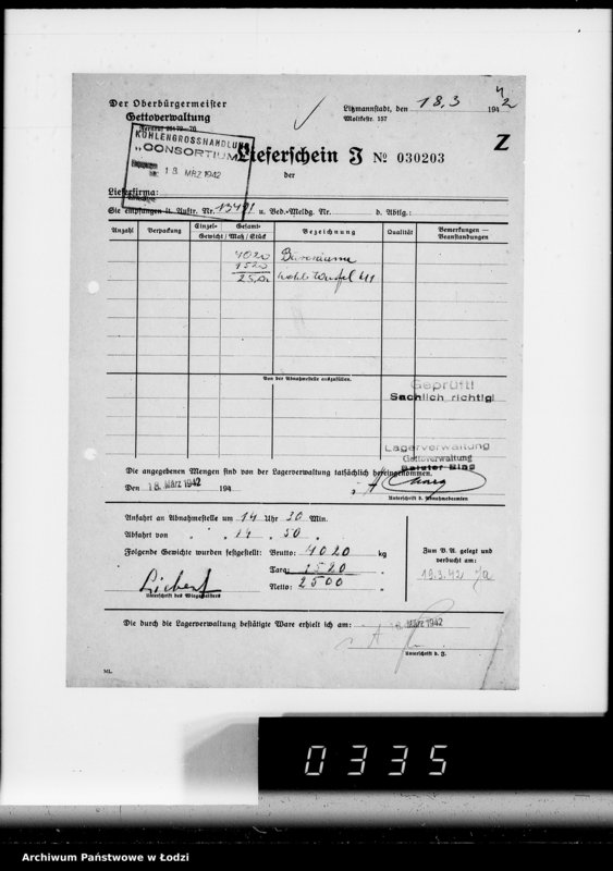 Obraz 8 z jednostki "Aufträge, [Lieferscheinen und Rechnungen] 13491-13540"