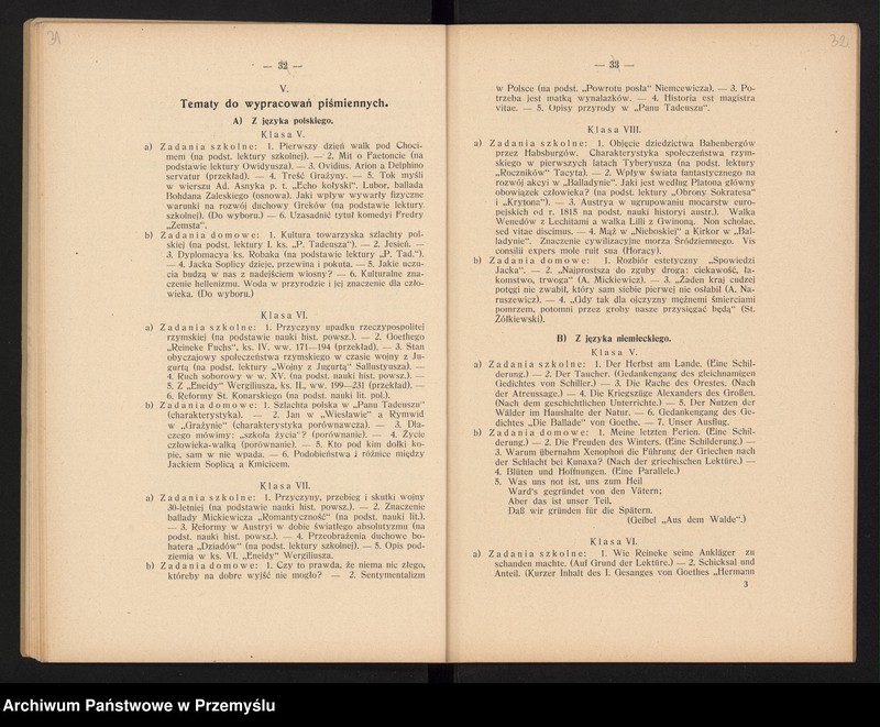 image.from.unit.number "XV Sprawozdanie dyrekcji c.k. gimnazjum polskiego w Cieszynie za rok szkolny 1909/10"