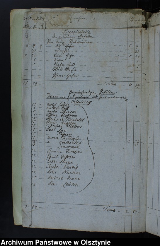 image.from.unit.number "Jahr Kirchen Rechnung der Waltersdorfschen Kirche aller Einnahme und Ausgabe wie auch Bau-Rechnung"