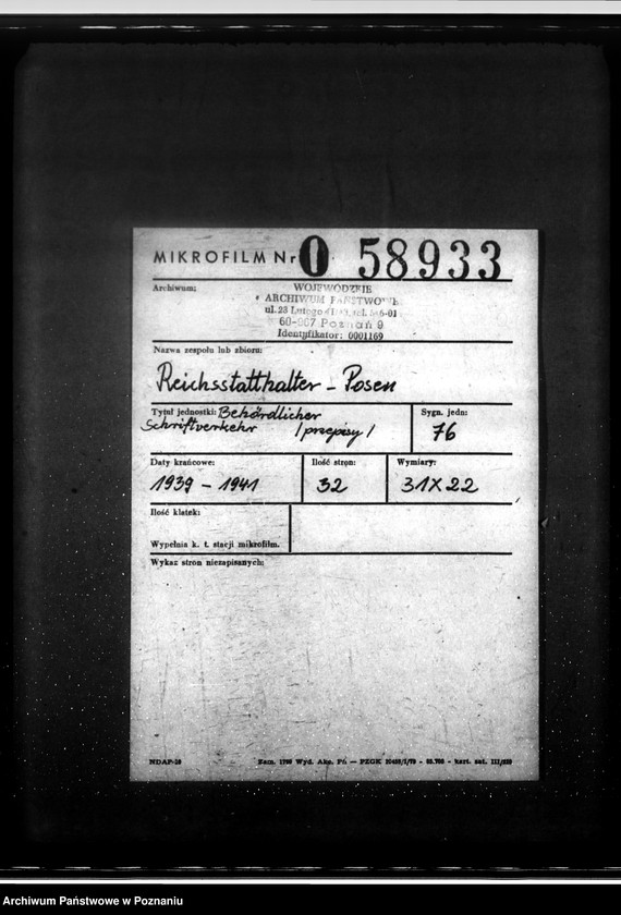 Obraz 2 z jednostki "Behördlicher Schriftverkehr (przepisy)"