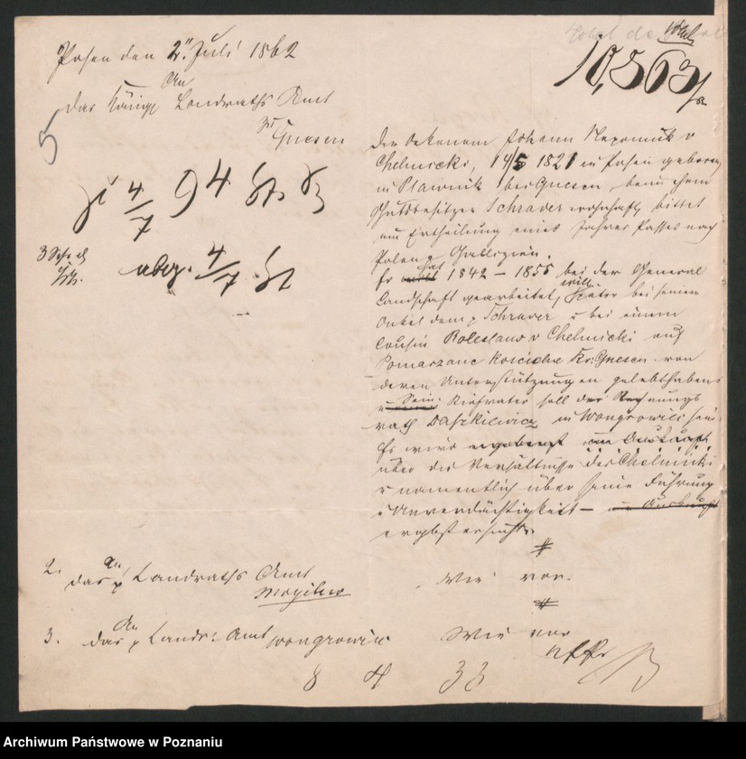 Obraz 9 z jednostki "A. betr. die Familie von Chełmicki"