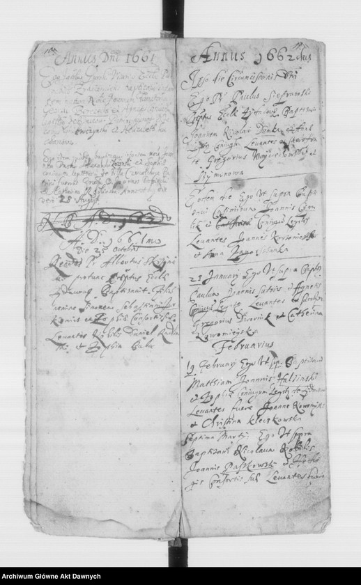 image.from.unit.number "Parafia: Żydaczów. Dekanat: Stryj. Księga metrykalna chrztów 1657-1708 i ślubów* 1657-1677, 1683-1708 dla całej parafii."