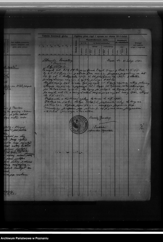 Obraz 9 z jednostki "Program urządzenia gospodarstwa leśnego dla Michała Plenzlera w gminie Wiórek powiat. poznański 1929-1939"
