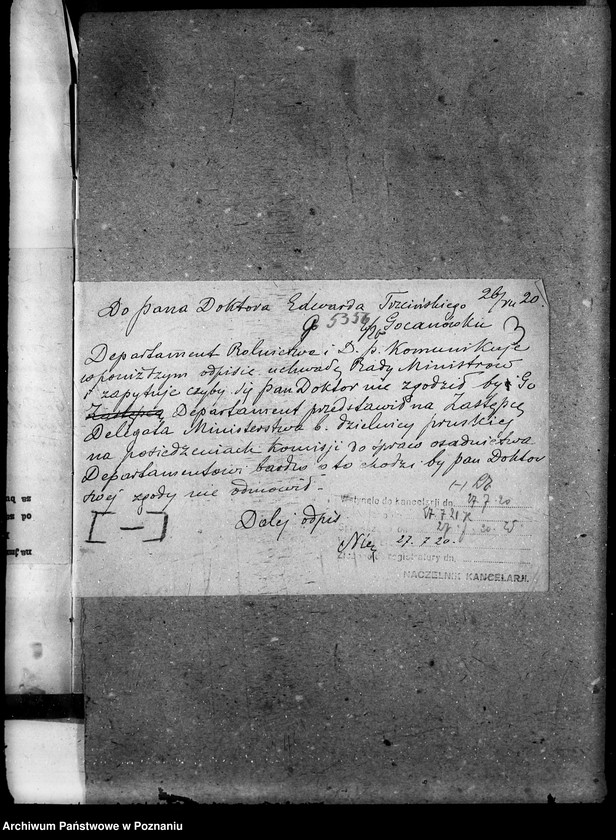 image.from.unit.number "Sprawy agrarnej reformy Urząd Osadniczy Komisja dla Osadnictwa"