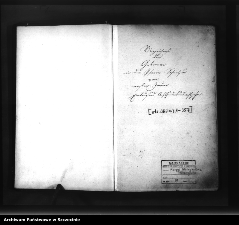 image.from.unit.number "Verzichniss der Geborenen in der Pfarre Schmolsin (Smołdzino, słup.) von ersten Januar Eintausend Achthundert und achtzehn (sic!)."