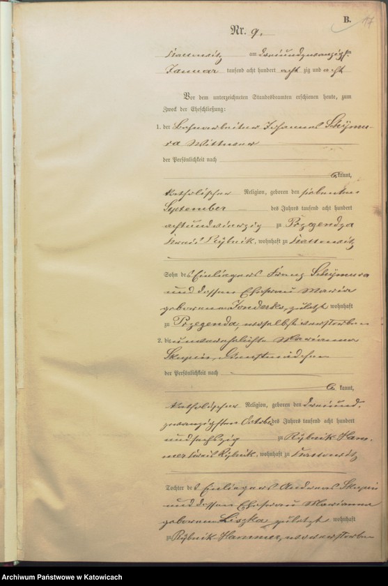 Obraz 20 z jednostki "Księga małżeństw nr 1 – 134"