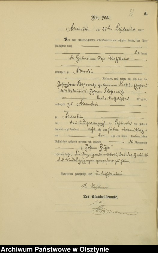 image.from.unit.number "Geburts-Haupt-Register Tom II,Nr 394 -590"