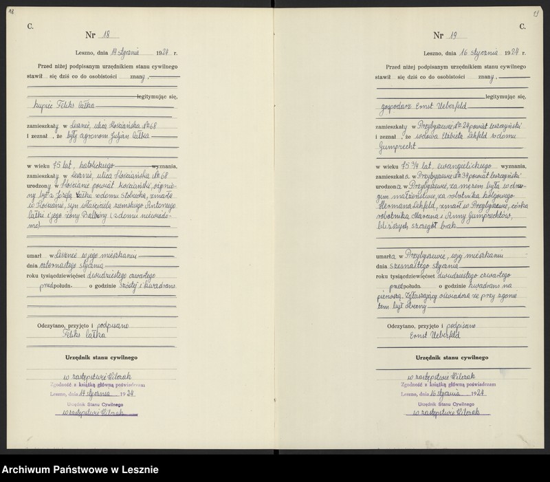 Obraz 12 z jednostki "Księga zgonów"