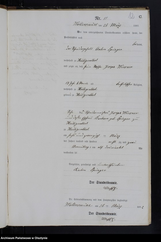 image.from.unit.number "Sterbe-Neben-Register Nr 1 - 46"