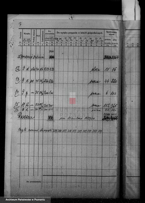 Obraz 11 z jednostki "/Nadzór nad gospodarką leśną w majętności Hutka w powiecie czarnkowskim"