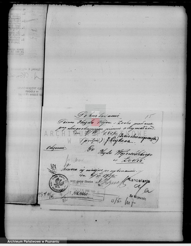 Obraz 19 z jednostki "Sprawy nieprawnych wyrębów lasu w majątku Janków w powiecie kaliskim"