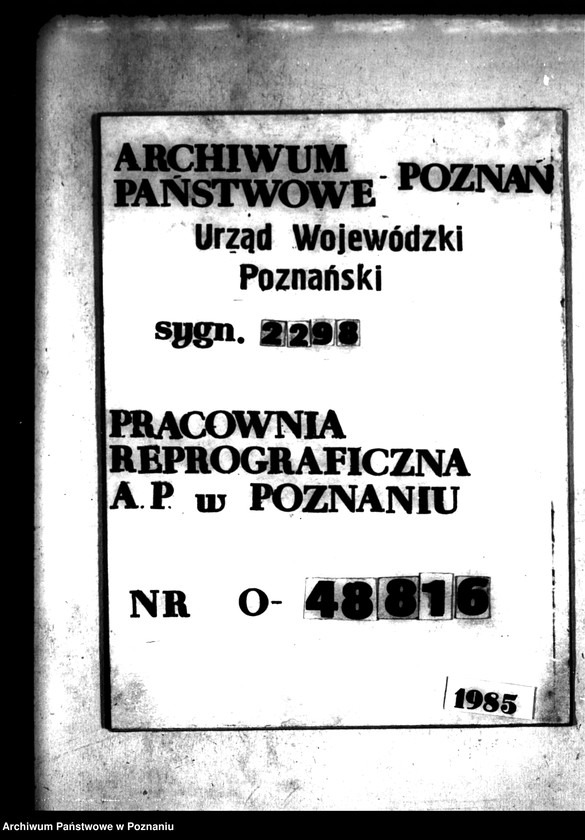 Obraz 1 z jednostki "Ostateczny rejestr pomiarowy majątku Donaborów powiat kępiński"