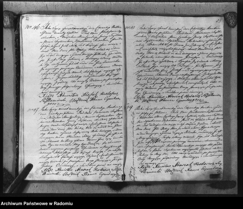 image.from.unit.number "Akta urzędnika stanu cywilnego gminy Szydłowiec z roku 1812"