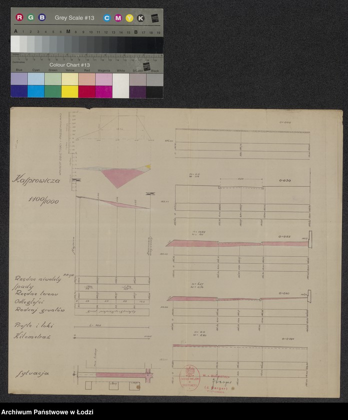 Obraz 1 z jednostki "Ruda Pabianicka ulica Kasprowicza profile poprzeczne"