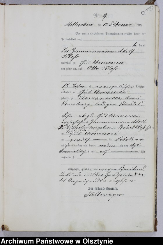 image.from.unit.number "Sterbe-Haupt-Register Nr 1 - 77 i 1 - 76"