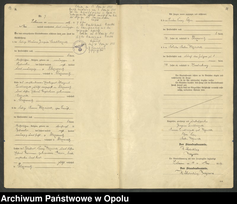 image.from.unit.number "Księga małżeństw Rok 1919-1920"