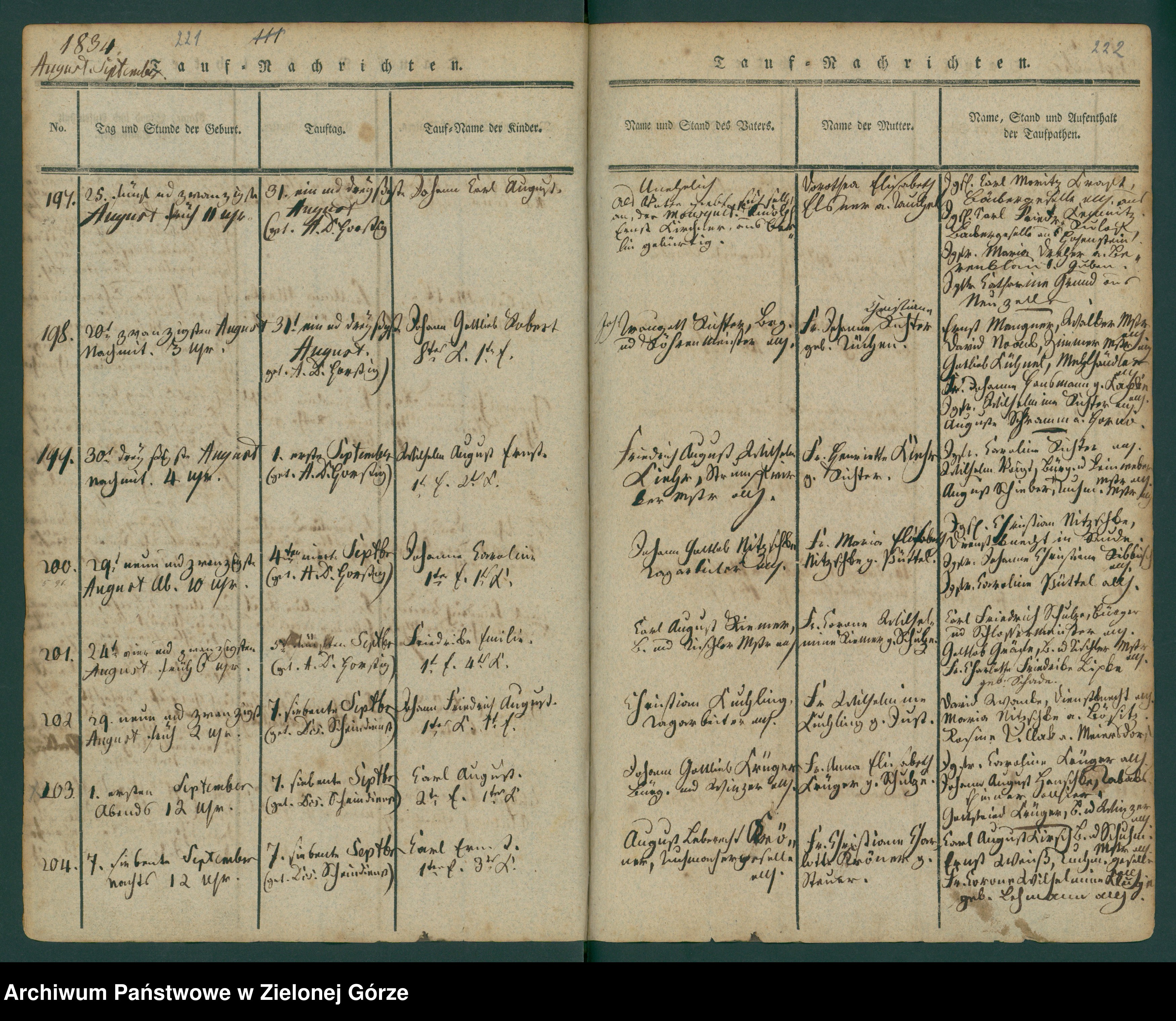 Skan z jednostki: Tauf-Buch der Stadt und Haupt-Kirche zu Guben