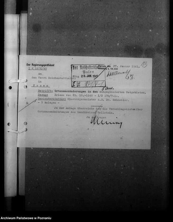 Obraz 18 z jednostki "Ortsnamenänderung - Kreis Wollstein (Wolsztyn)"