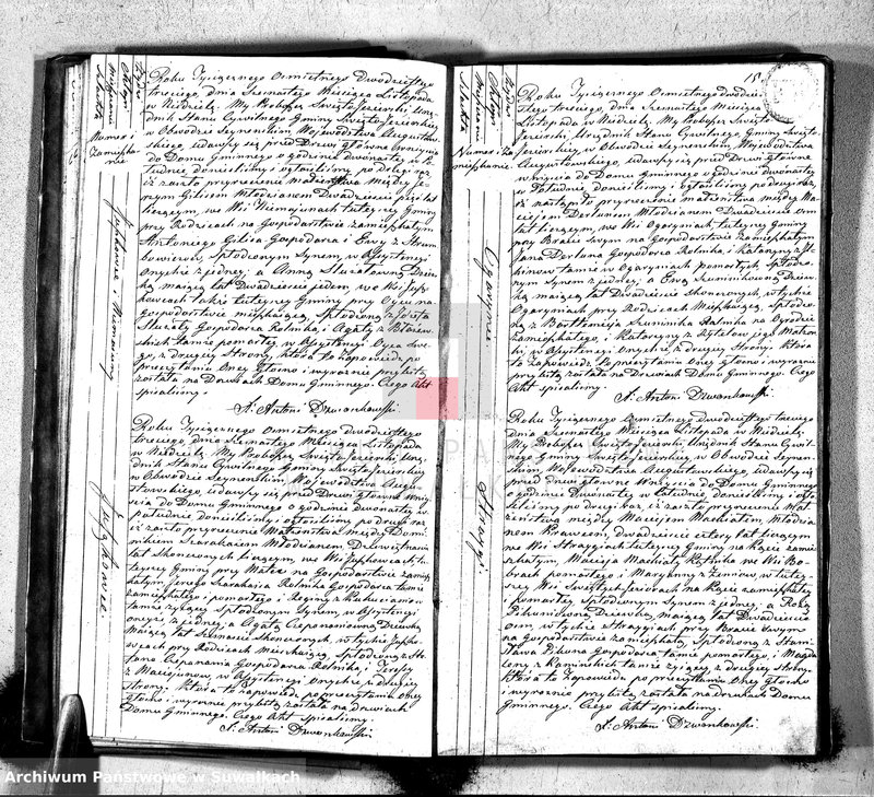 image.from.unit.number "Akta zaślubionych w roku 1823 urzędnika stanu cywilnego gminy święto jeziorskiey w obwodzie seyneńskim województwa augustowskiego"