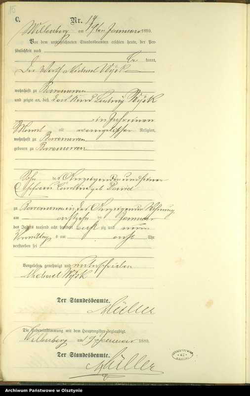 image.from.unit.number "Sterbe-Neben-Register Nr 1 - 174"