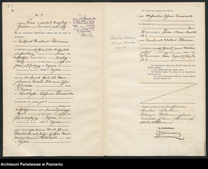 Obraz 11 z jednostki "Księga miejscowa małżeństw [Rejestr główny małżeństw]"
