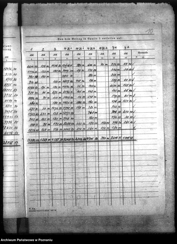 Obraz 14 z jednostki "Haupt - Haushaltsüberwachliste Rechnungsjahr 1942."