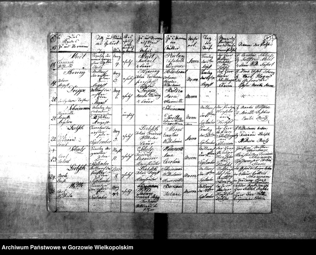 image.from.unit.number "Duplikate der Kirchenbücher von der Parochie Morrn: Morrn (Murzynowo), Johanneswunsch (Dobrojewo), Alexandersdorf (Gościnowo), Pollychen (Stare Polichno)"