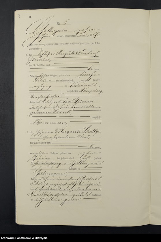 image.from.unit.number "Heiraths-Neben-Register Nr 1 - 18 [ Księga małżeństw - wtóropis ]"