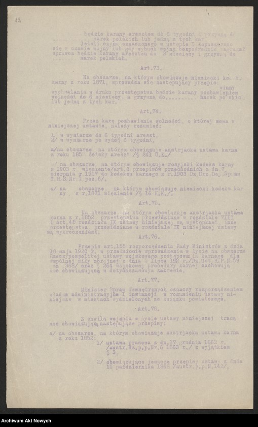 image.from.unit.number "Posiedzenie Rady Ministrów 2 X 192(?). Załącznik do porządku obrad w postaci Ustawy Prasowej"