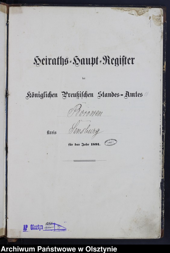 image.from.unit.number "Heiraths-Haupt-Register Nr 1 - 9"
