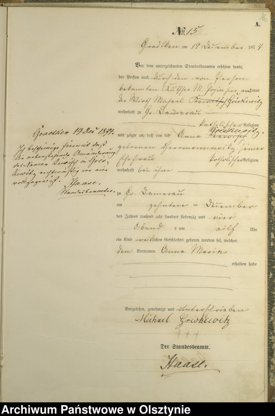 image.from.unit.number "Haupt-Geburts-Register Nr 1 - 19"