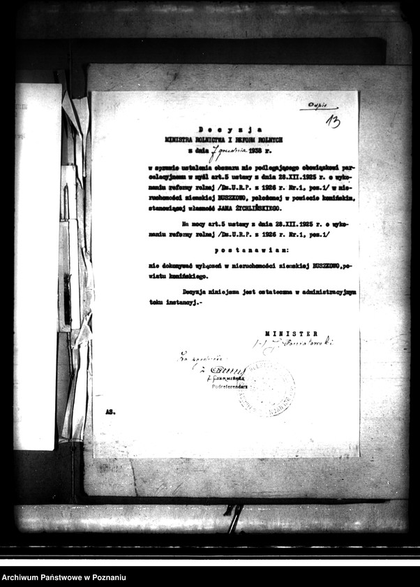 image.from.unit.number "Majątek Buszkowo powiatu konińskiego wyłączenie z art. 5 ustawy o wykonaniu reformy rolnej"