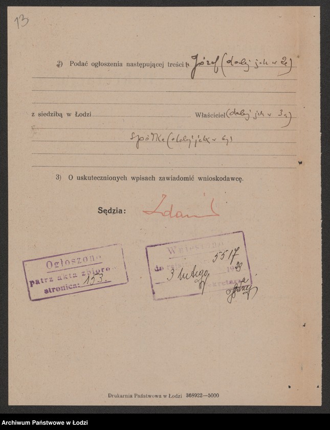 Obraz 15 z jednostki "Józef Pastorczak i S-ka- sklep spożywczy"