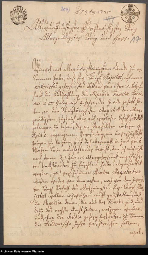 image.from.unit.number "In S. [Sachen] Heinrich Wilhelm Melhorn in causa Stipendi"