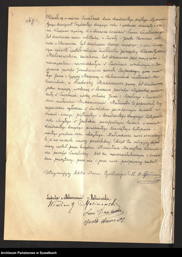 Obraz 9 z jednostki "Akty małżeństw 1932"