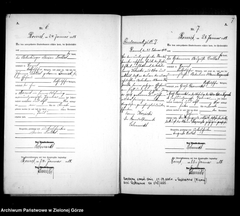 Obraz 8 z jednostki "[Księga urodzeń]"