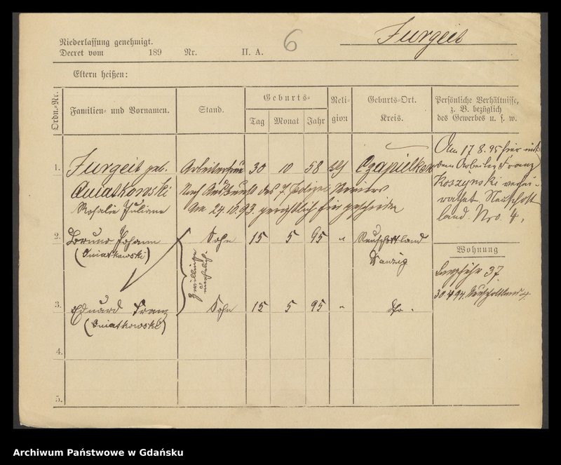 image.from.unit.number "Karty meldunkowe: Jurgait - Jutrzenka"