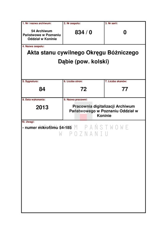 Obraz 1 z jednostki "Księga urodzeń, małżeństw i zgonów wyznania mojżeszowego [za] 1907 rok"