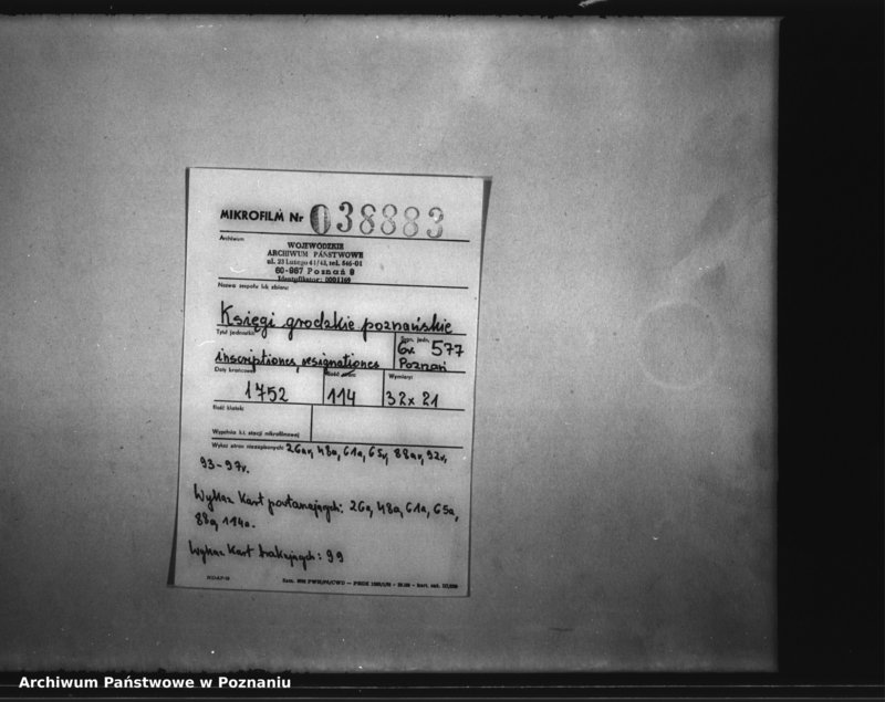 Obraz 2 z jednostki "Inscriptiones, resignationes [protocollon]"