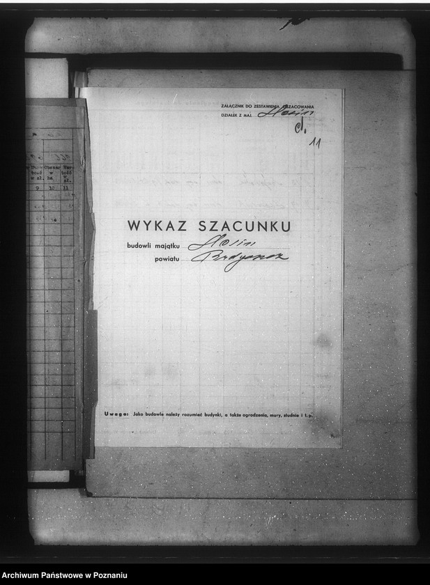 Obraz 19 z jednostki "Operat szacunkowy majątku Ślesin powiatu bydgoskiego"