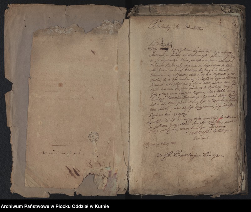 image.from.unit.number "Akta Magistratu miasta Kutna tyczące się Elekcji i Aprobacji Starszych Rabinów i Urzędników Kahalnych Dozorów Bożniczych"