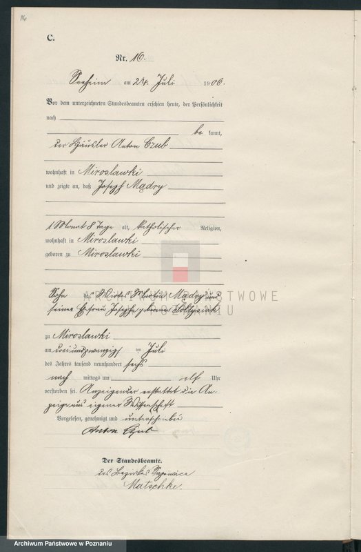 Obraz 19 z jednostki "Sterbe-Haupt-Register"