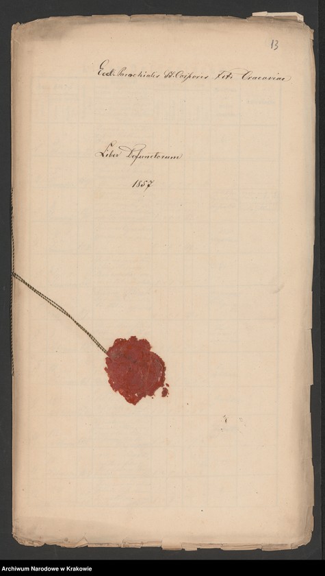 image.from.unit.number "Eccl. paroch. II. Corporis Lati Cracoviae Liber Defunctorum 1856"